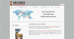 Desktop Screenshot of heuser-collegen.de